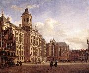 HEYDEN, Jan van der The New Town Hall in Amsterdam after